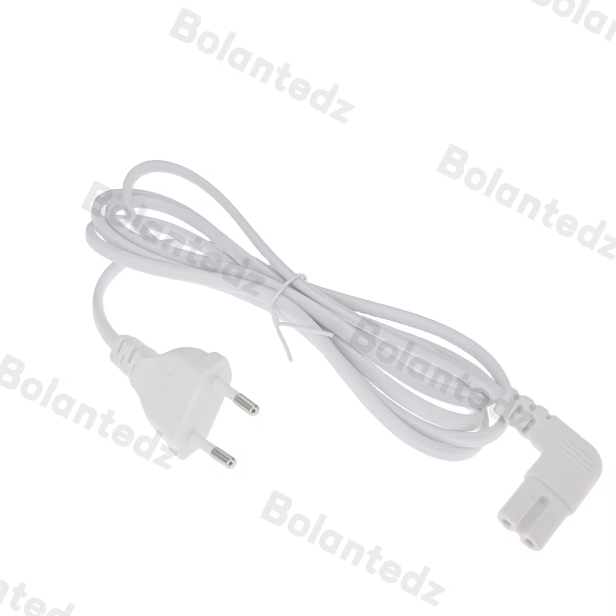 כבל הארכה למתאם זווית 8 לטלוויזיה LED של Samsung Philips Sony עם מתאם IEC320 C7 בצבע לבן EU Euporean 2 Prong Plug