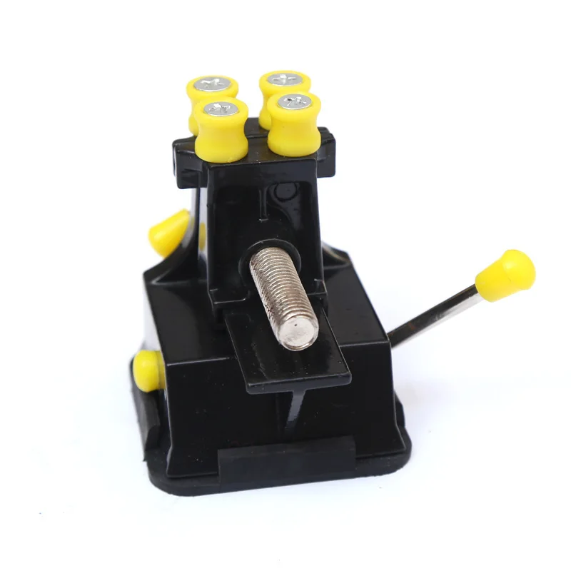 For MINI Table Vise Made of Copper Alloy and Aluminum Handle with Rubber Jaw Pads for Delicate Workpiece Protection