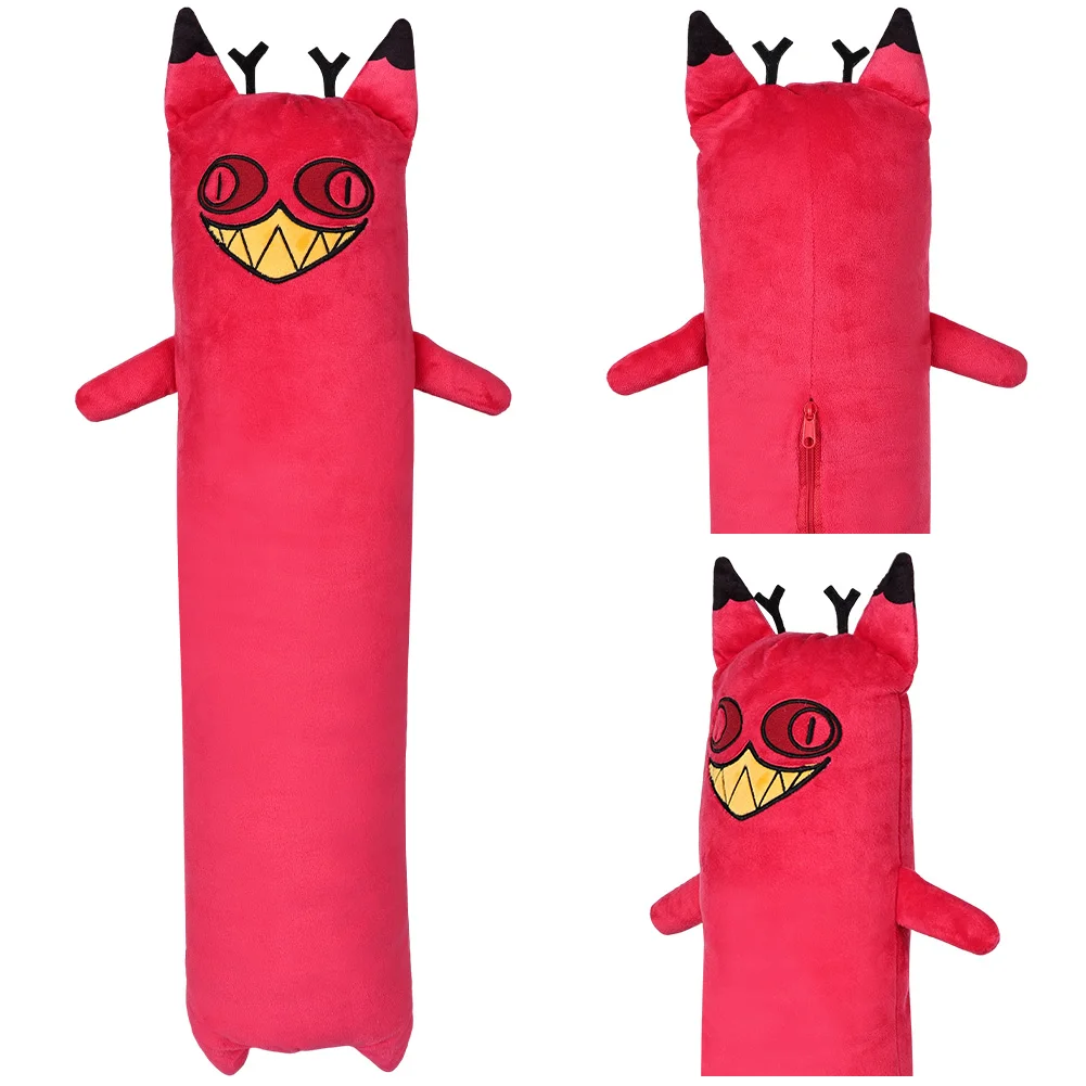 Alastor Cosplay Peluche pour Adultes et Enfants, Chat de Dessin Animé, Peluches Anime, Mascotte en Peluche Douce, ixd'Halloween, Anniversaire, Cadeaux de Noël, Hôtel, 70 cm