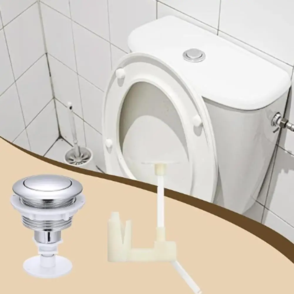 

Замена серебряной кнопки с одним смывом для унитаза с монтажным кронштейном, простая установка, кнопка смыва для унитаза