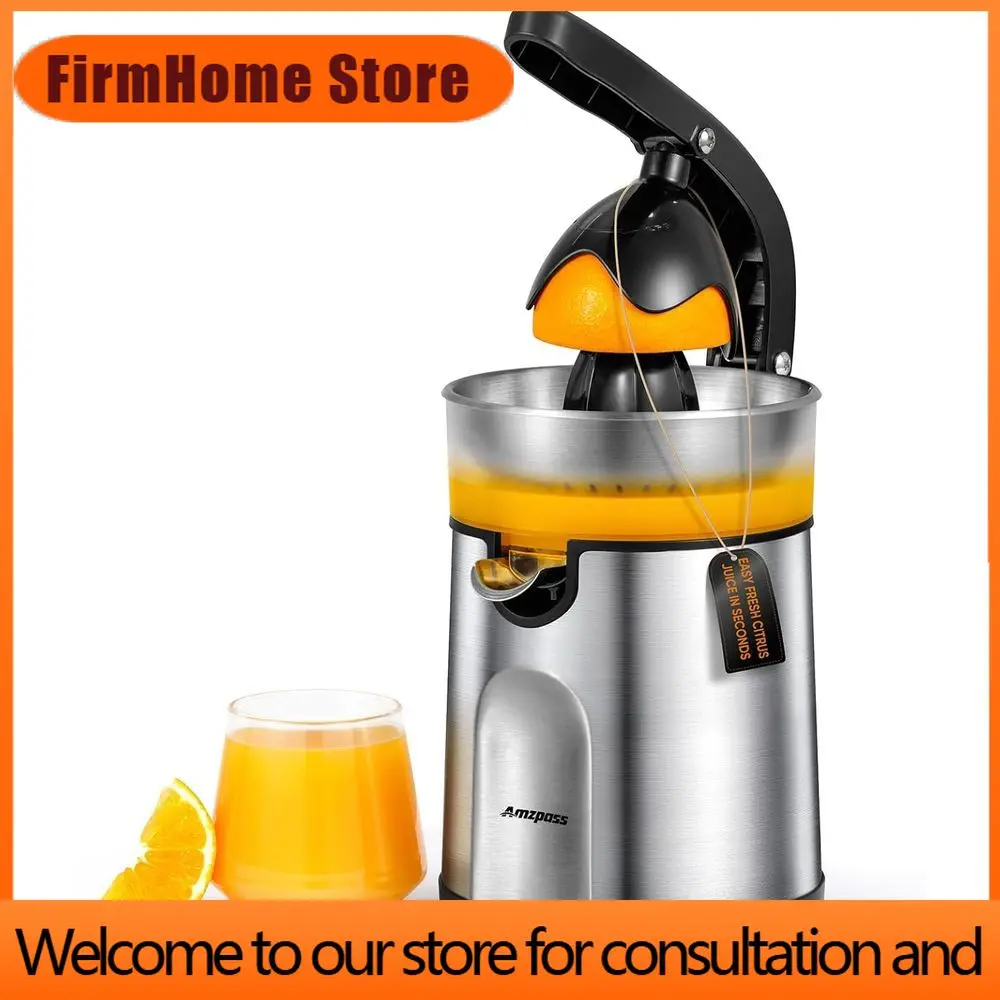 FirmHome Store160W Dual Cone Citrus Juicer With Stainless Steel Body And Transparent Juice Collector