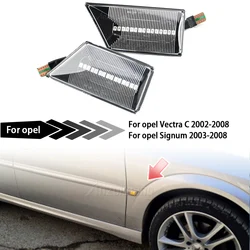 Sequential Flashing LED Turn Signal Side Marker Light Dynamic Blinker 93192381 93192382 For Opel Vectra C Signum 2003-2008