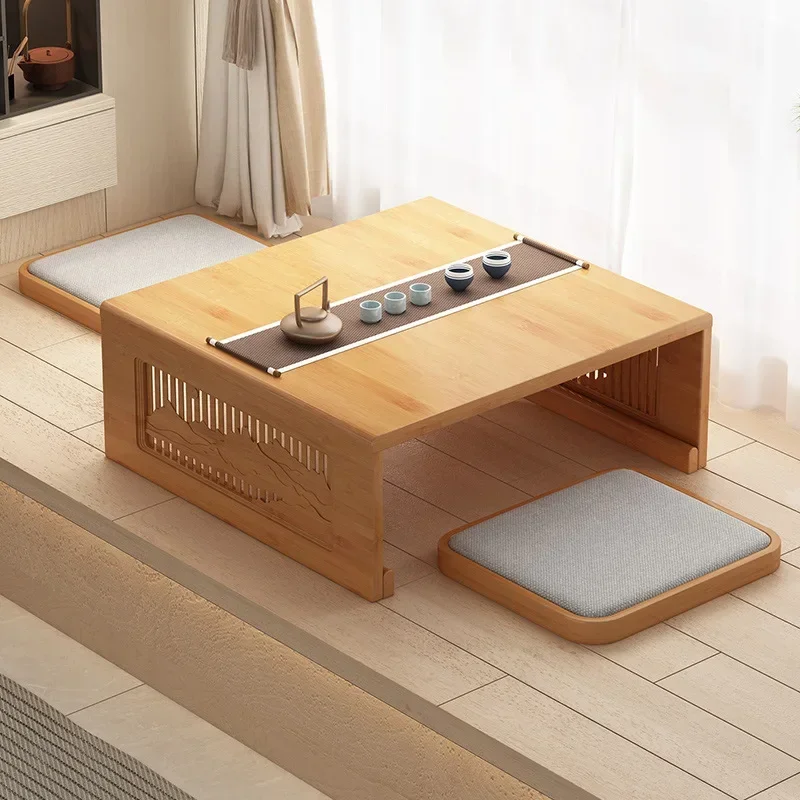 New model Chinese folding small square table tatami small table low table kang table zen bay window small coffee table household