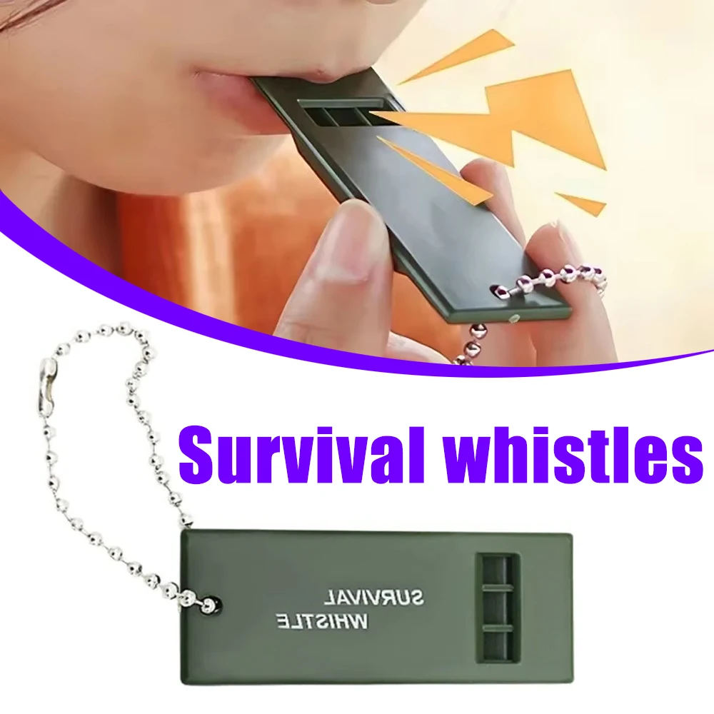 

3-частотный свисток с высоким децибелом, портативный уличный несколько аудио свисток для кемпинга, аварийные аксессуары для пешего туризма, Edc Tool