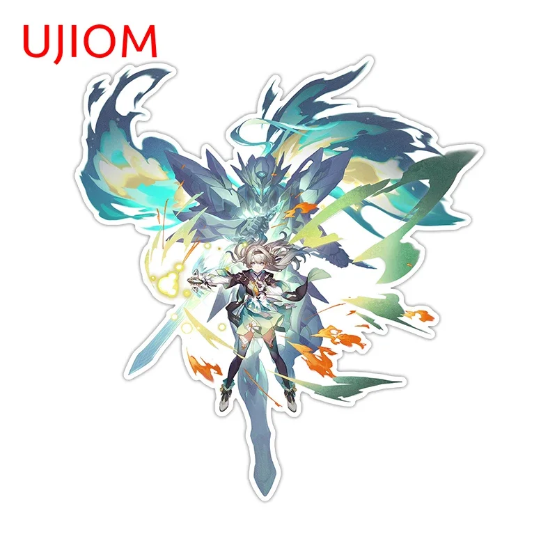 UJIOM Beautiful Honkai Star Rail Friefly Wall Stickers Pretty Girl Transformation Graffiti Decals Self-adhesive Bedroom Murals