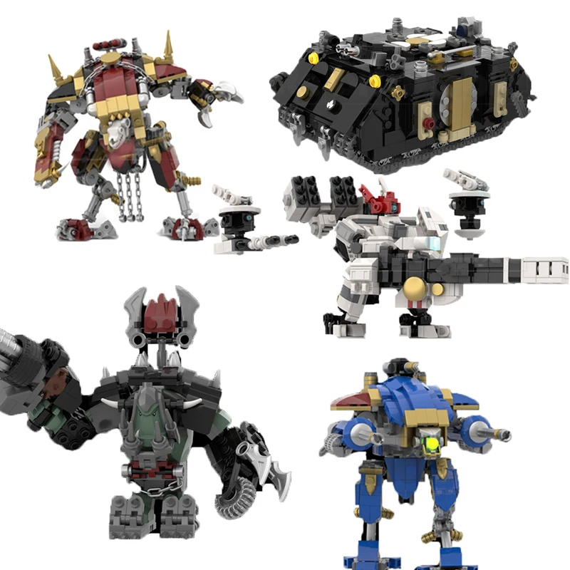 Popular Games Model Moc Building Bricks Hammer Battle Mech Collection Technology Modular Blocks Gift Christmas Toys DIY Sets II