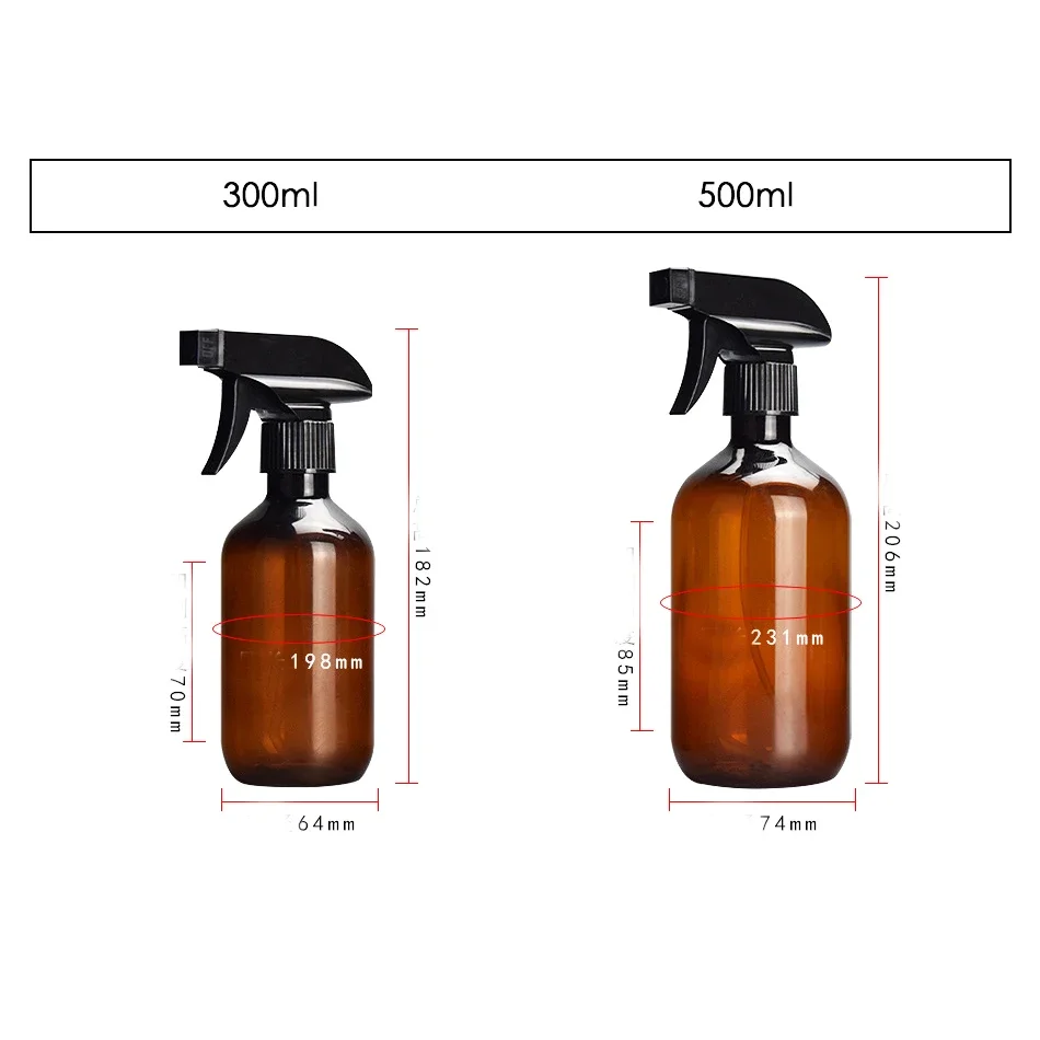 300/500ML สเปรย์พลาสติกขวดขนาดใหญ่ความจุแรงดันสูง Moisturizer คอนเทนเนอร์เปล่าสําหรับน้ําผม Stylist Hairdressing