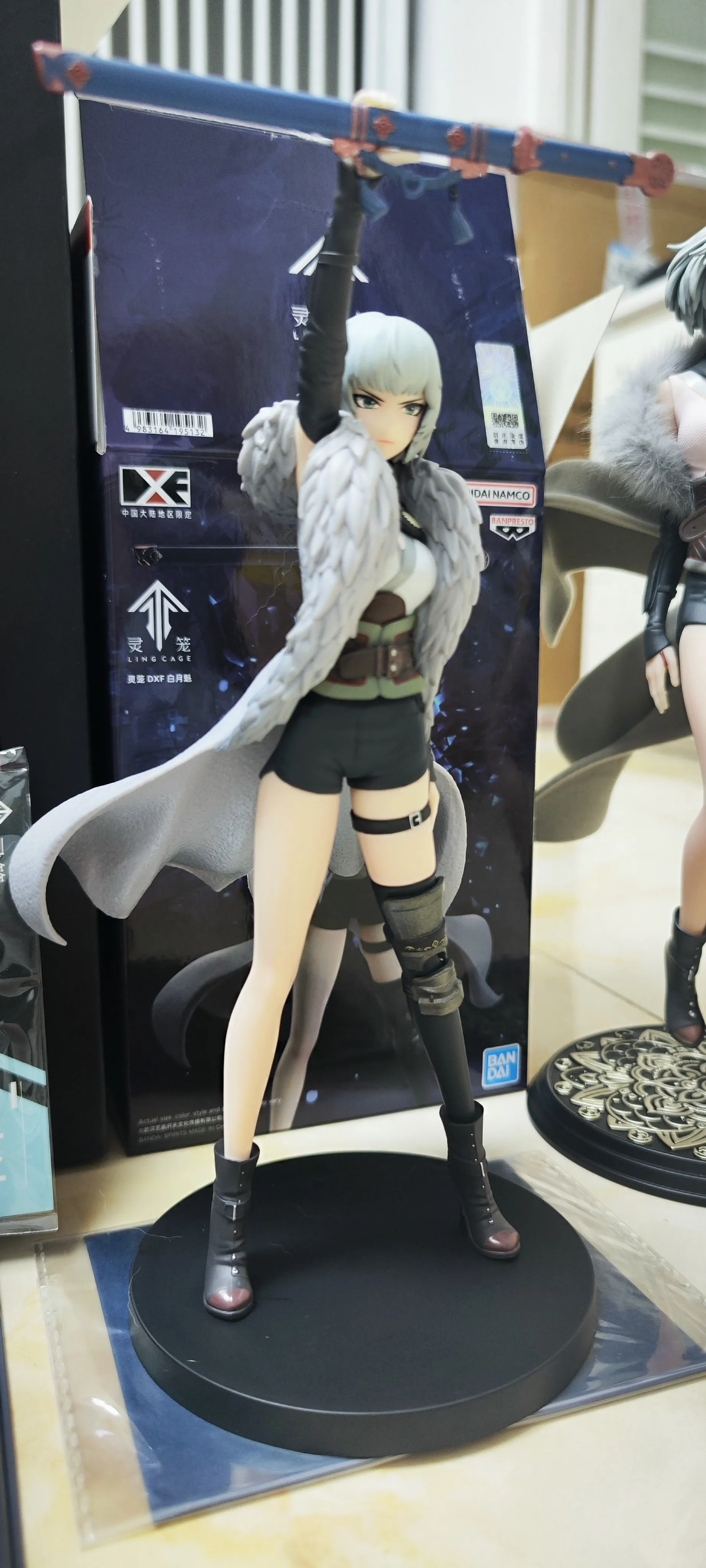 반다이 21cm 인arnation Bai Yuekui 피규어 스탠딩 소드 라이징 애니메이션 모델 장난감 선물 컬렉션 장식 장식품 Pvc