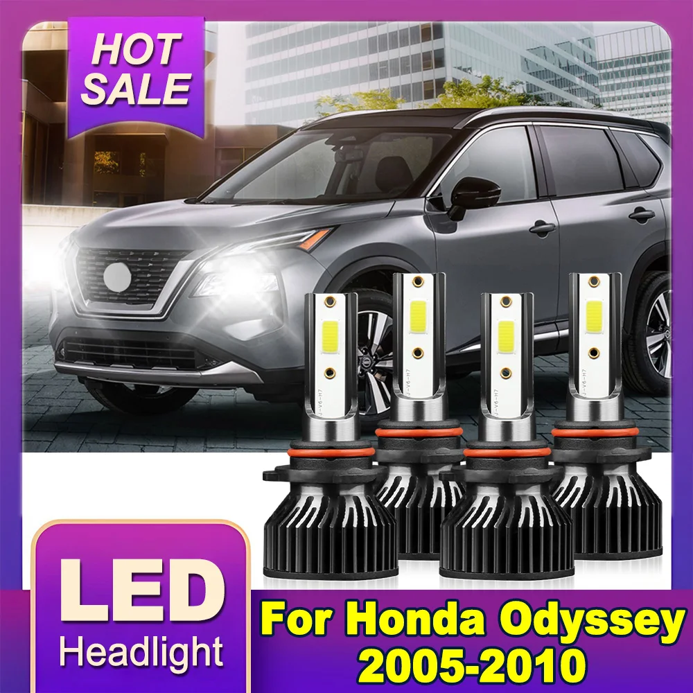 

High Low Beam LED Headlight 6000K White Super Bright 120W 20000LM For Honda Odyssey 2005-2007 2008 2009 2010 Canbus Car Light