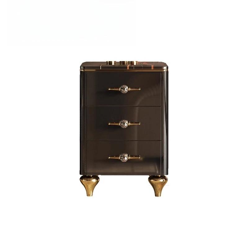 

Minimalist living room chest corner table with drawers TV cabinet marble bedside table