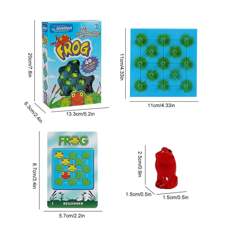 Hoppers Game Logical Thinking Games Frog Hopper Game Strategy Board Games Jump Game Preschool Learning Toy For Children