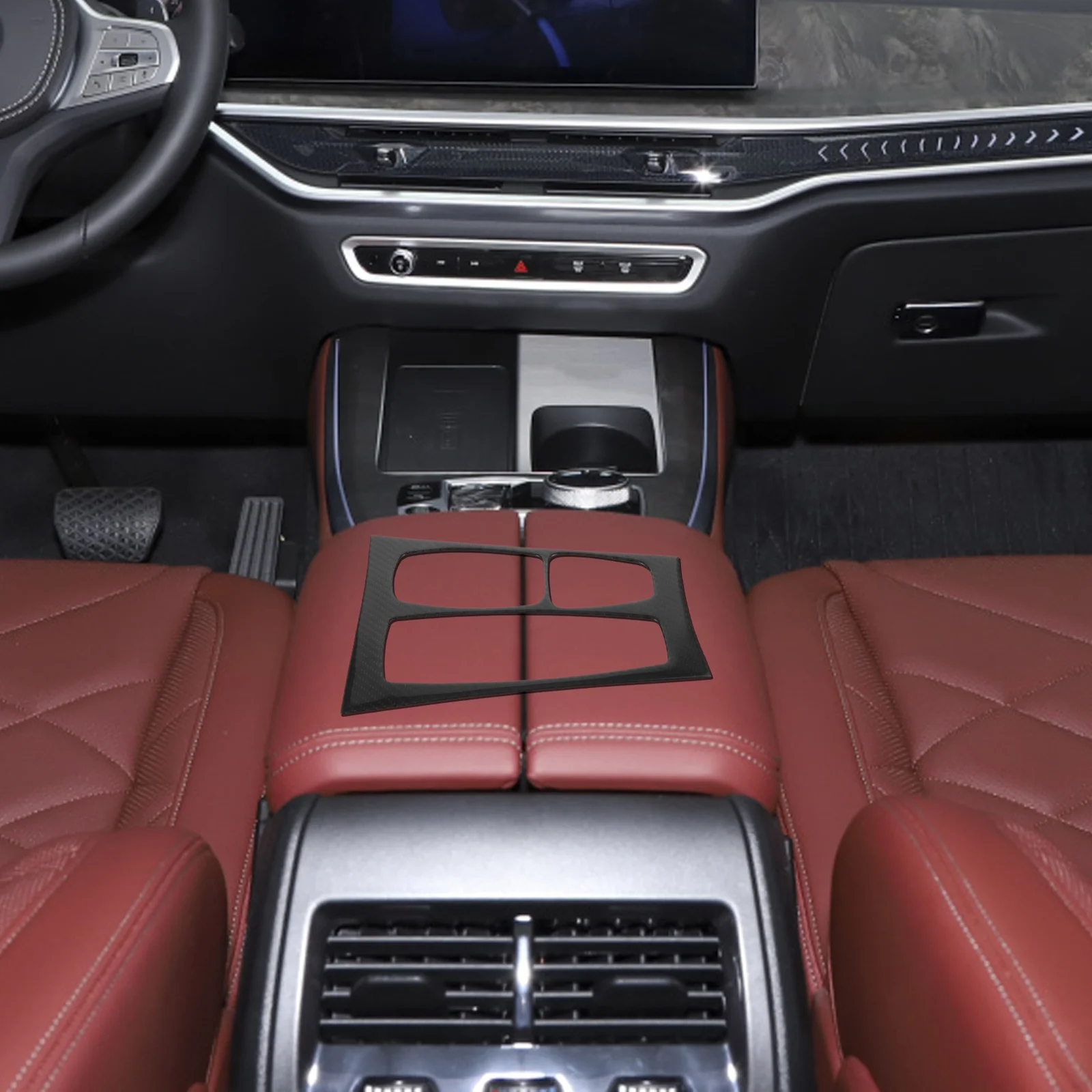 

Carbon Fiber Panel Trim Cover For Car Interior Compatible With E70 Lightweight Scratch-Resistant Central