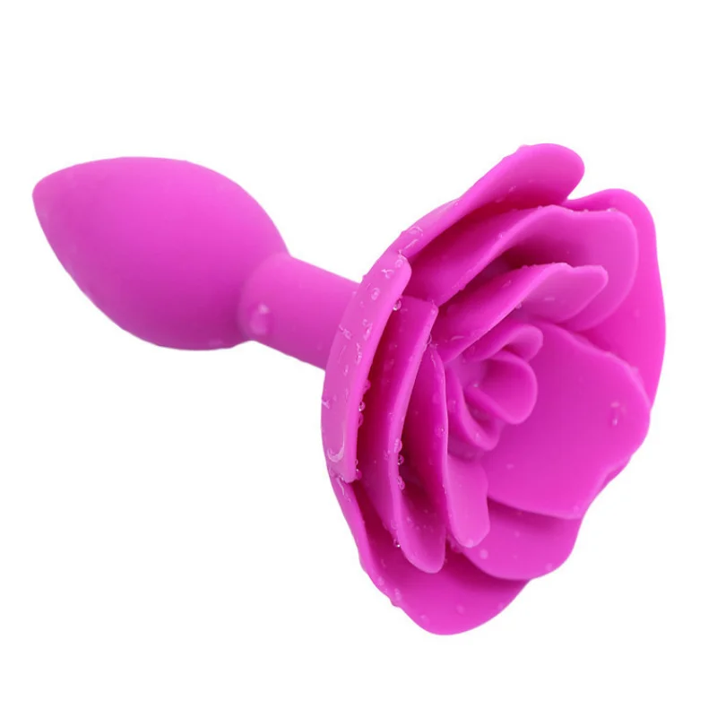 Fabrikanten leveren seksspeeltjes Silicone Rose Butt Plug Vrouwelijke masturbatieapparaten Paar Gay Sex Toys Supplies