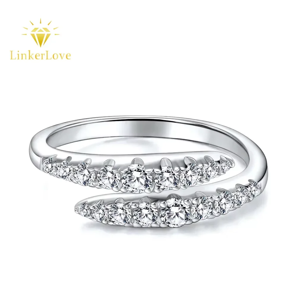 

Real Moissanite Ring for Women Wedding Band 925 Sterling Silver Engagement Rings D Color VVS1 Lab Diamond Rings Fine Jewelry