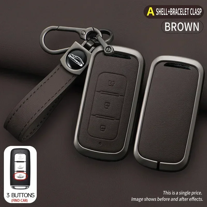 Zinc Alloy intelligent Car Key Cover Case Shell For Dongfeng DFM DFSK Glory 580 F507 S30 H30 AX7 car interior Accessories