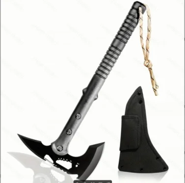 Portable Outdoor Tactical Multi-Functional Axe with Hammer Design, Sharp Blade Survival Hand Axe, Suitable for Camping, Hunting, Outdoor Exploration and Vehicle Emergency Kits