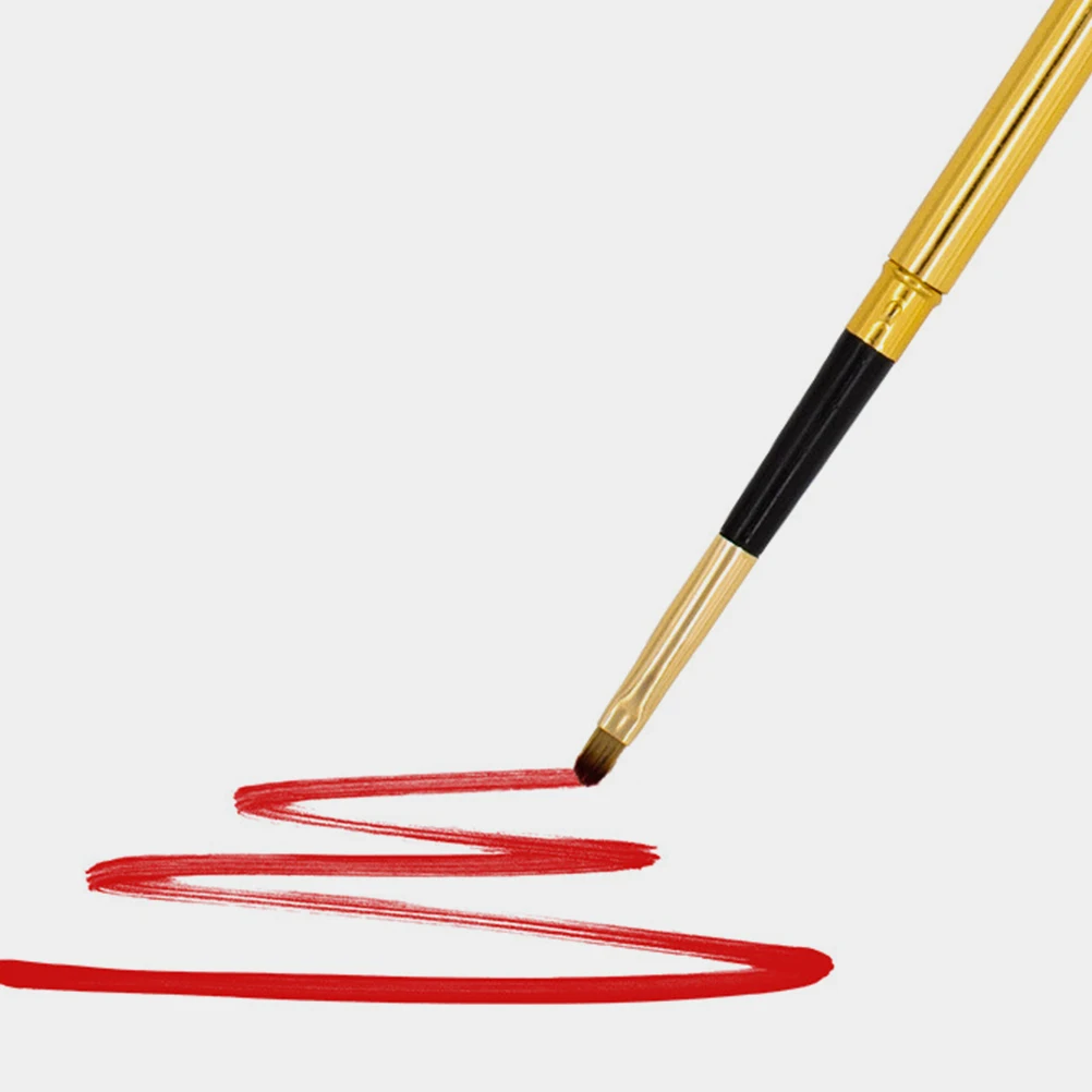 

6Pcs Retractable Lip Brushes Bionic Wool Comfort Handle Disposable Applicators Makeup Tools Eyeshadow Brush Accessories