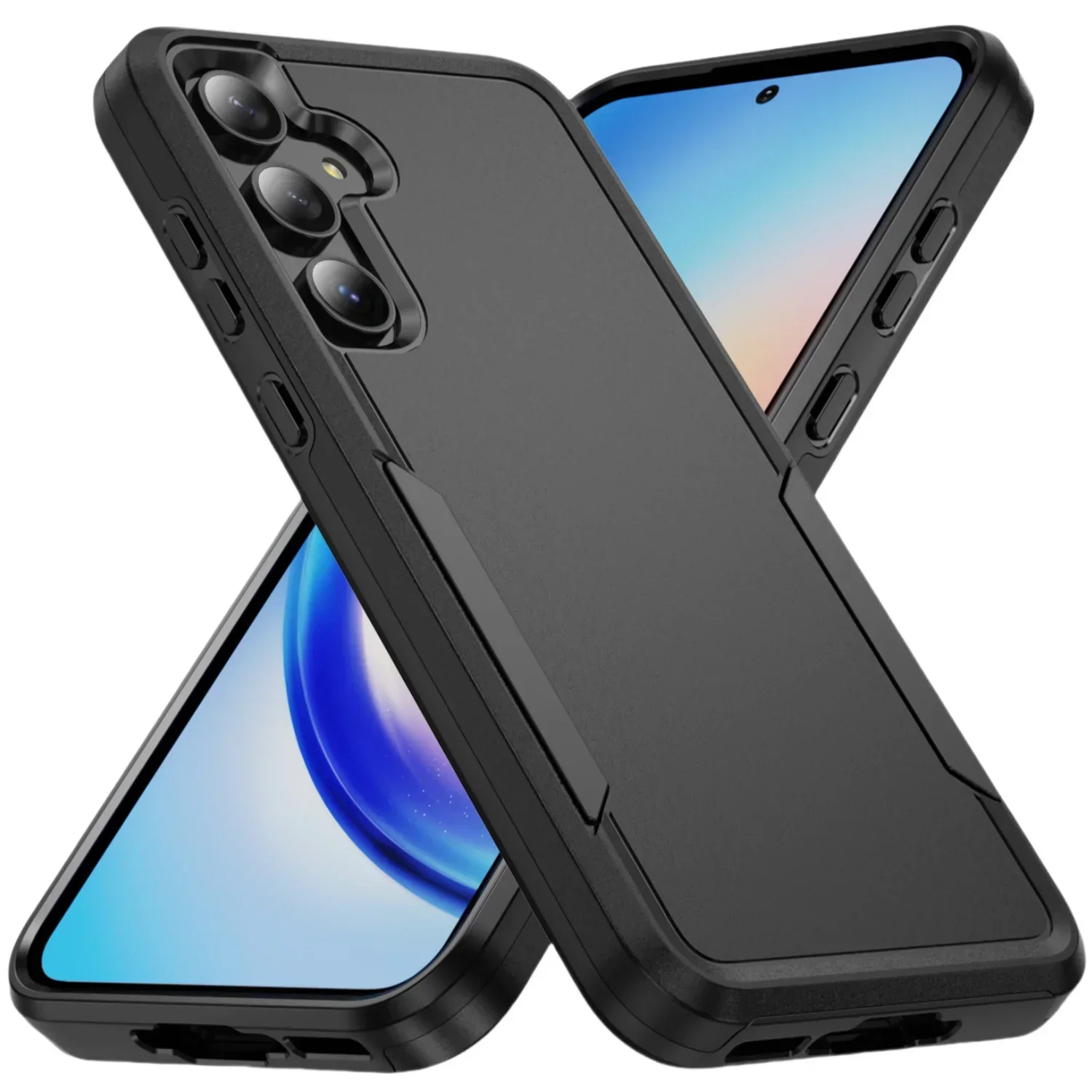 Stoßfeste Hartschalen-Handyhülle für Samsung Galaxy S24 FE S22 S23 Plus S25 Ultra A06 A16 A56 A55 A35 A15 Rüstung Schutzhülle