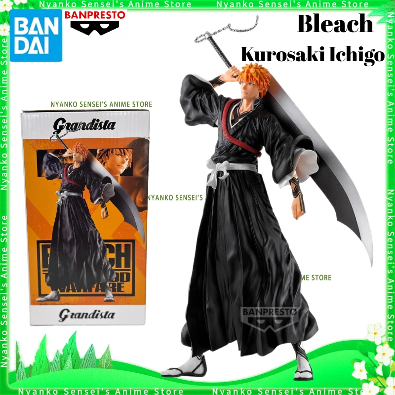 

In Stock Bandai Banpresto Bleach Grandista Kurosaki Ichigo Prize Figure 32cm Anime Models Toy Doll Gift Hobby Collectible