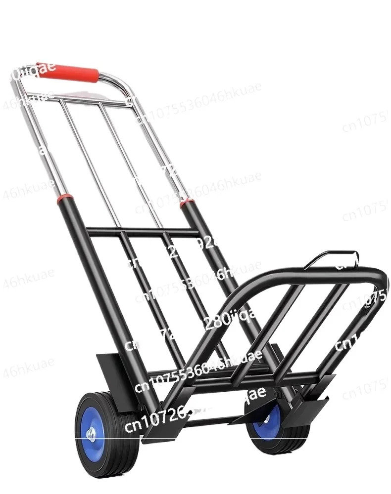 Hand Pulled Cart, Folding and Carrying Trailer, Household Shopping Cart, Vegetable Handcart