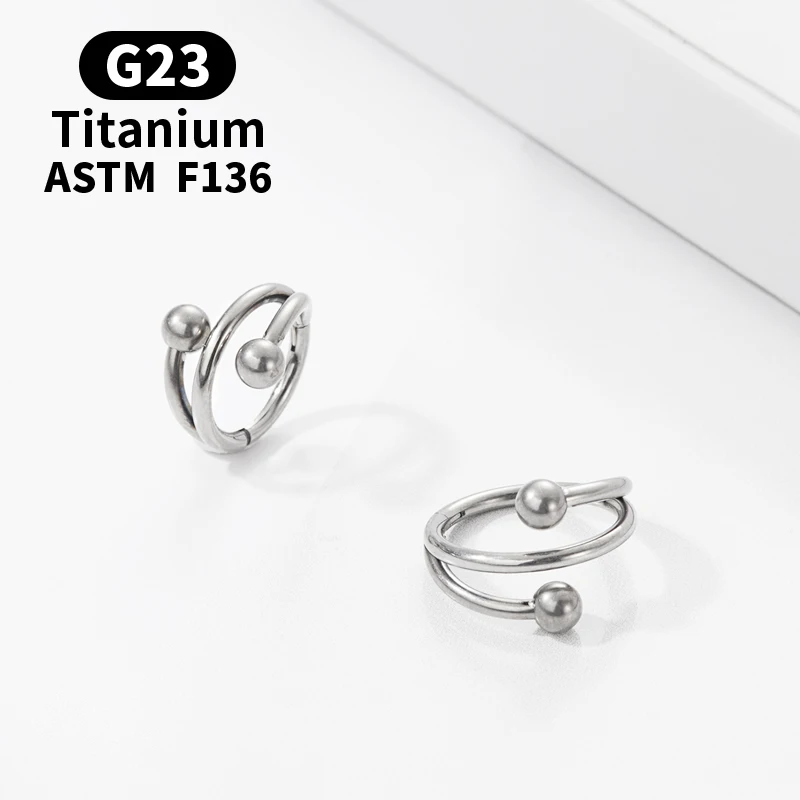 G23 Titanium Nose Ring Helix Piercing Nose Surgical Steel Nose Rings For Women Sexy Body Accessories