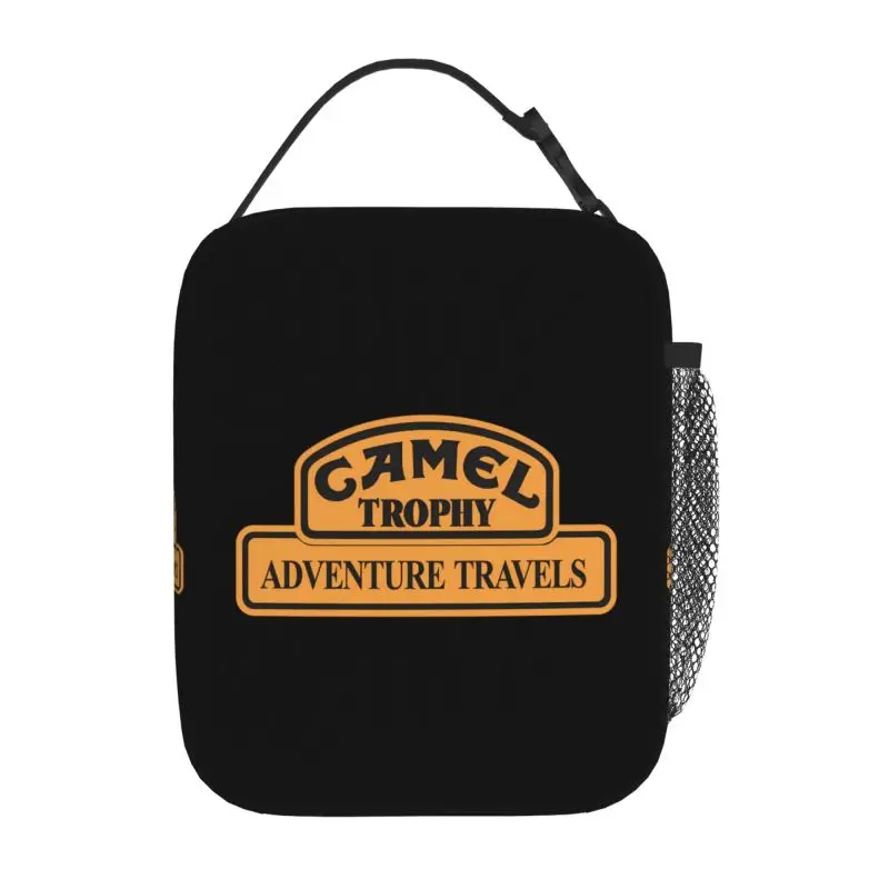 Camel Trophy Racing Insulated Lunch Bag Waterproof Portable Thermal Cooler Lunch Bag for Work School Picnic Food Bento Box