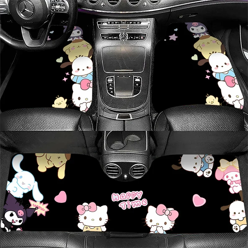 

Sanrio Kawaii Hello Kitty Diatom Mud Car Floor Mats Kuromi My Melody Anime Cartoon Dirt-resistant Washable Universal Foot Mats