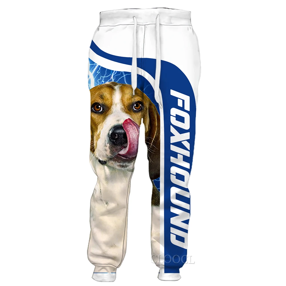 CLOOCL Mannen Broek Mode Stijl Dier Foxhound 3D Gedrukt Vrouwen Broek Casual Broek Streetwear Outdoor Joggingbroek