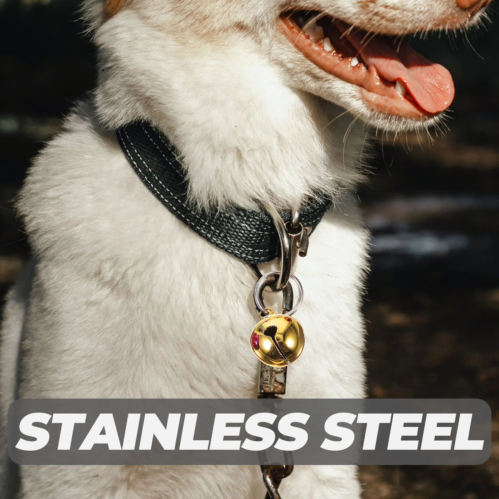 

6pcs Bell Accessories Small Stainless Steel Dog Collar Bells Pet Delicate Cat Hanging Pendant Christmas Decor Crafted collar