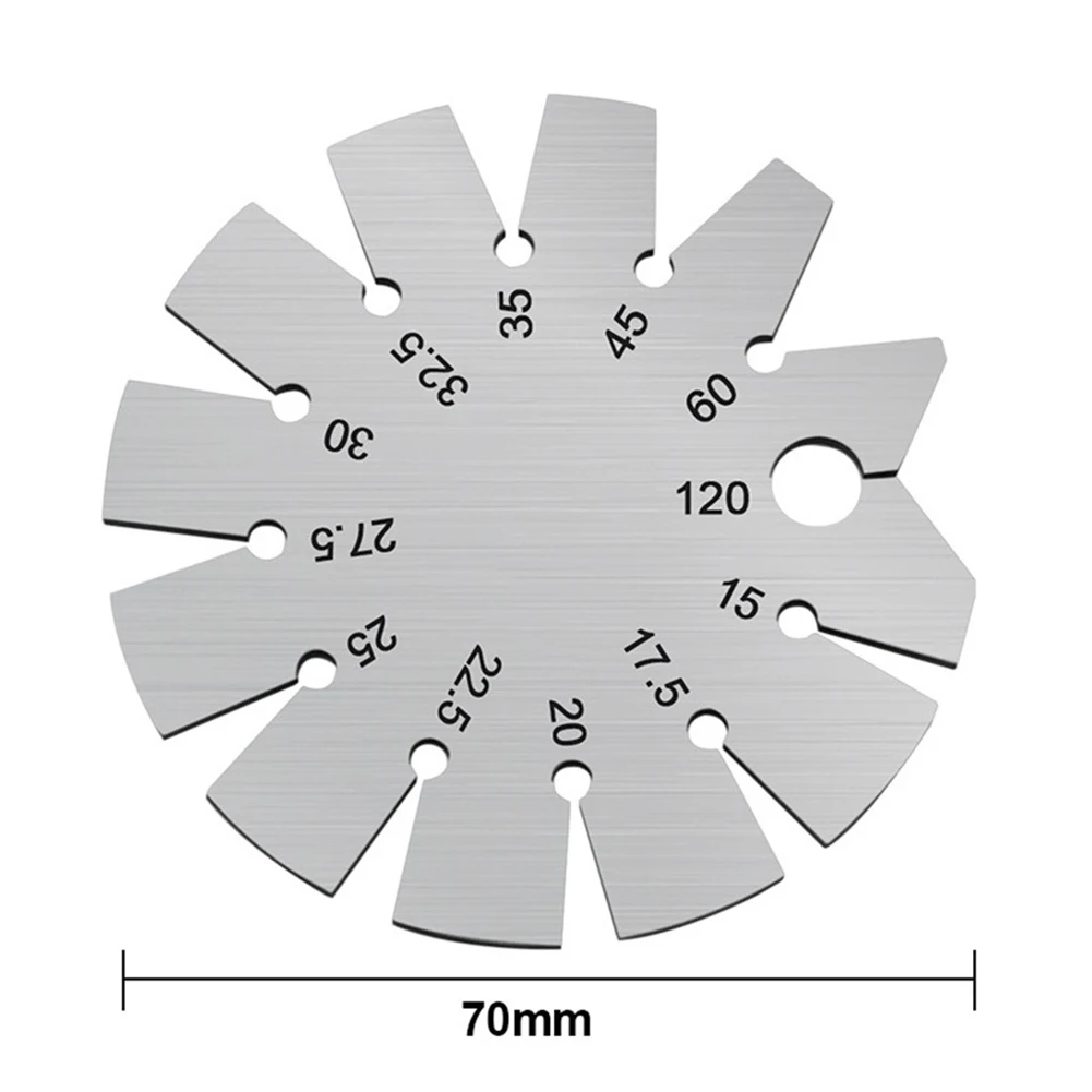 High Quality Bevel Gauge Angle Protractor Stainless Steel Thickness Gauge 15-120 Degree Anti Rusting For Grinding And Honing