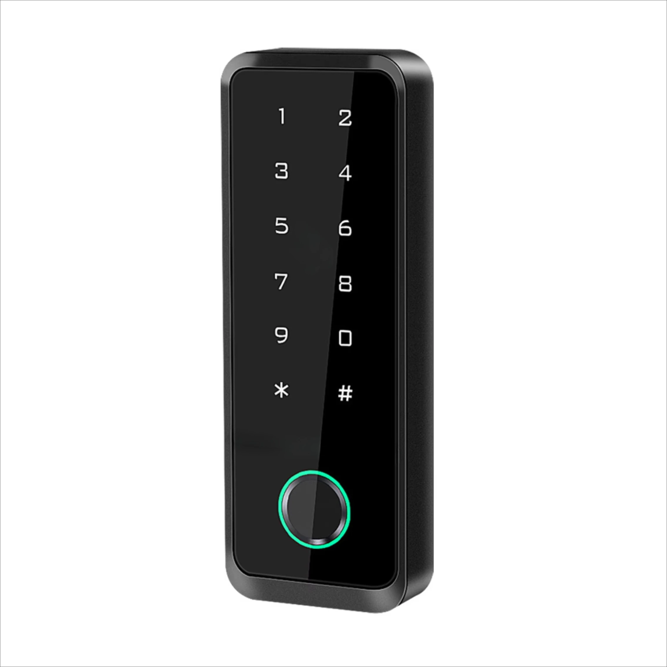 Biometric fingerprint RFID access control, night vision two-way audio keyboard, outdoor waterproof backlit keyboard, independent