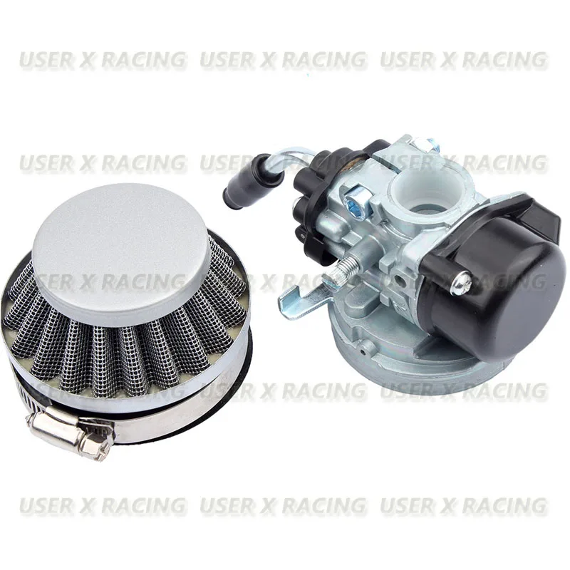 USERX Universal Motorcycle Carburetor with air filter silver color for 37cc 49cc 50cc 80cc 2 stroke Chinese engines