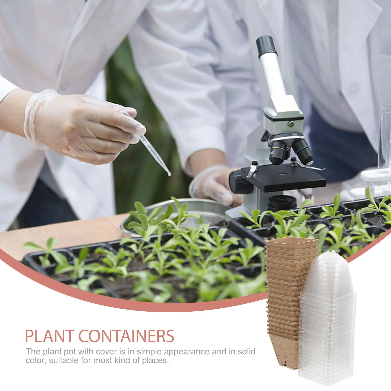 

20pcs Paper Planter Pots With Drainage Holes Durable Reusable Flowerpots For Outdoor Garden Planting Seedlings Tomato Cucumbers