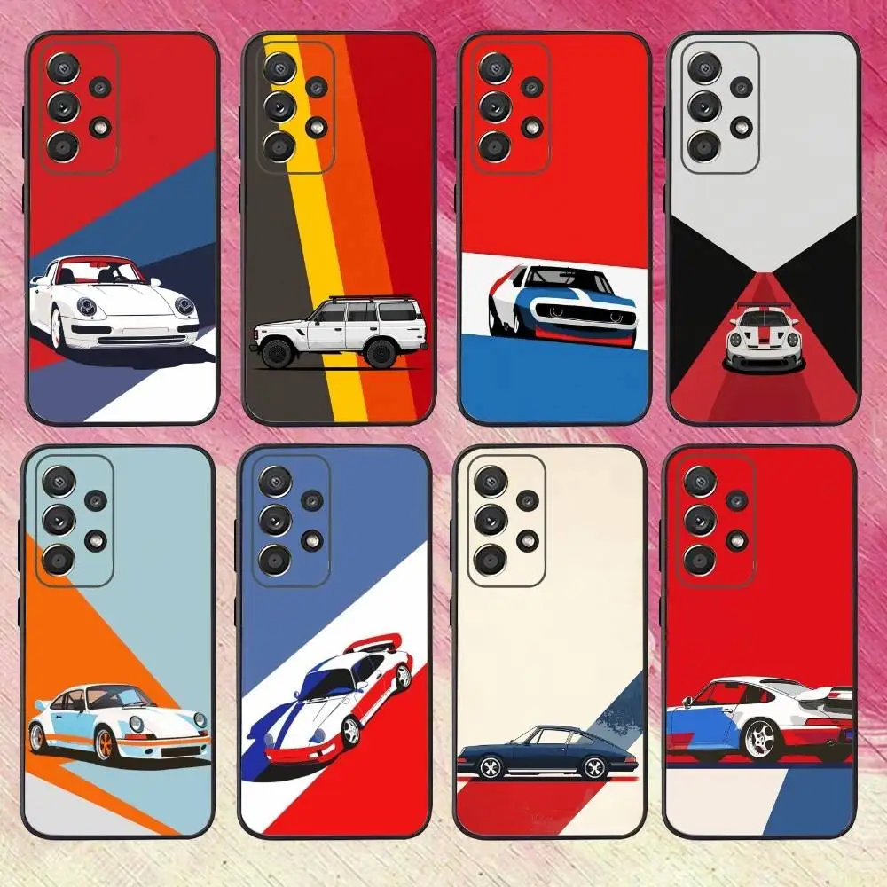 

God of cartoon cars Phone Case For Samsung S25,S24,S21,S22,S23,S30,Ultra,S20,Plus,Fe,Lite,Note,10,9,5G Black Cover
