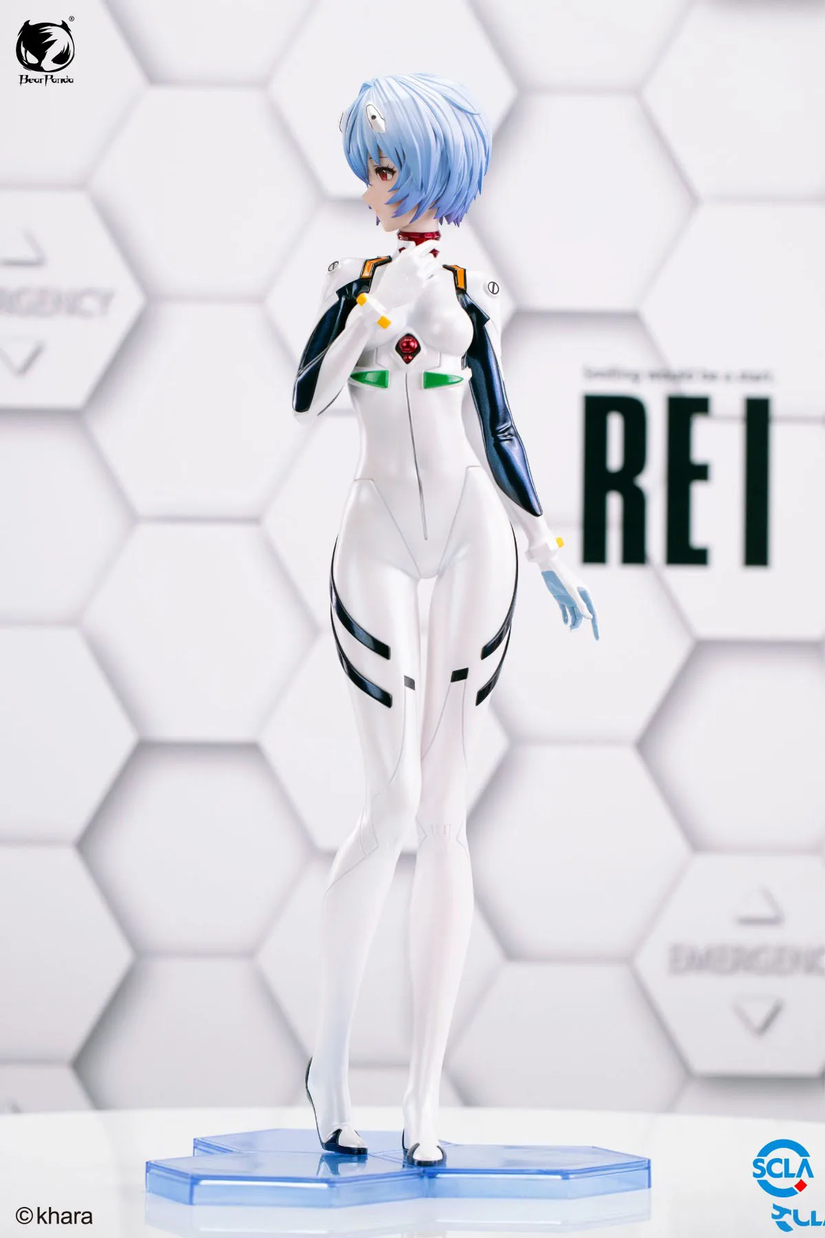 Genuine Bearpanda Neon Genesis Evangelion Ayanami Rei Collectible Figure