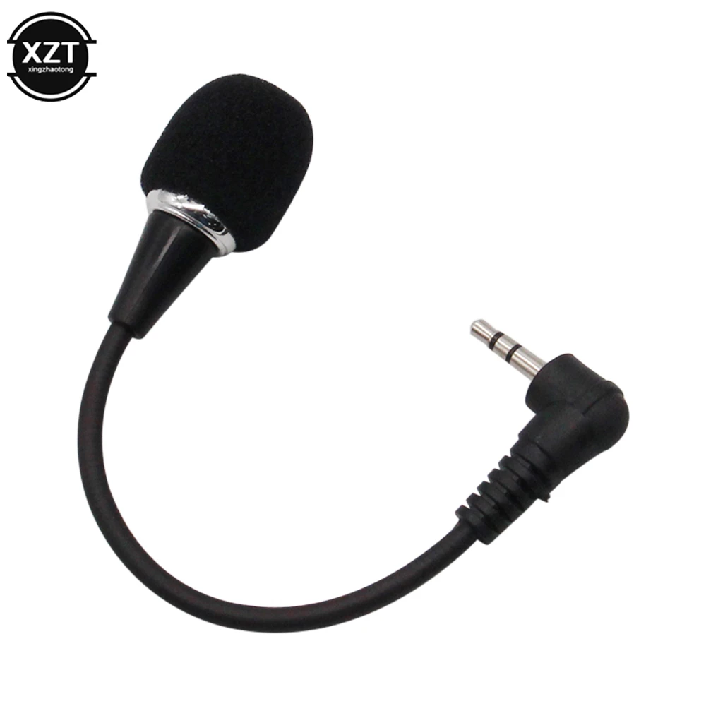 Microfono metallin metallo Jack da 3.5mm microfono jessibile Mini Audio microfono per komputer portatile per obrolan langit