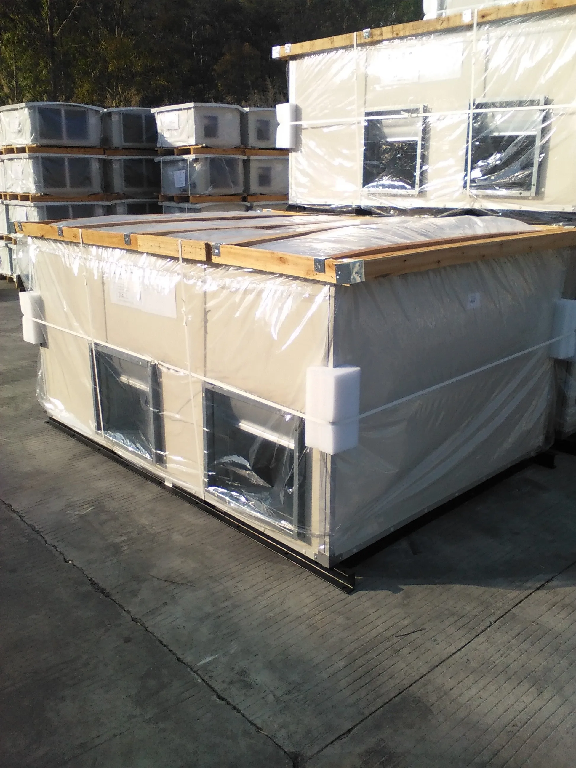 Pacote de ar condicionado central comercial Unidades CA Unidade de manuseio de ar do gabinete HVAC