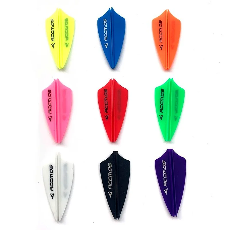 

60pcs Archery Feather 1.75Inch Rubber Arrow Vanes DIY Hunting Targeting Arrow shaft Accessories