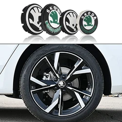 4pcs 55/65mm Car Original Wheel Center Cover Hub Cap Emblem Decoration For Skoda Octavia Fabia Rapid Yeti Superb A5 A7 VRS VII