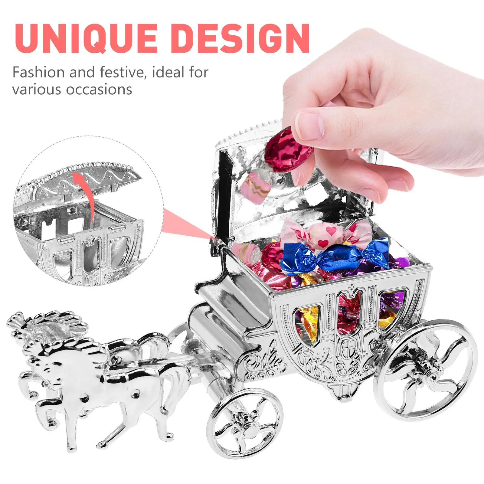 

Boxes Chocolate Treat Wedding Carriage Favor Boxes Gift Boxes Wedding Favors Gifts For Events Evening and Parties Gold New