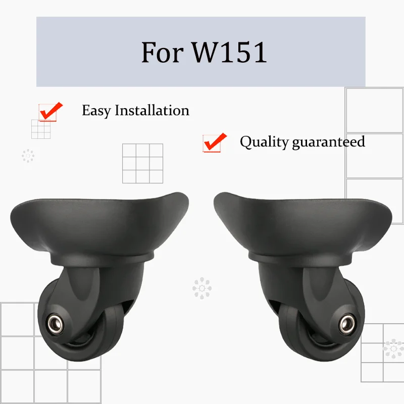 

For W151 Noiseless 360° Rotating Luggage Wheel Replacement Kit Featuring Durable Material Wheels Luggage Repair Accessories