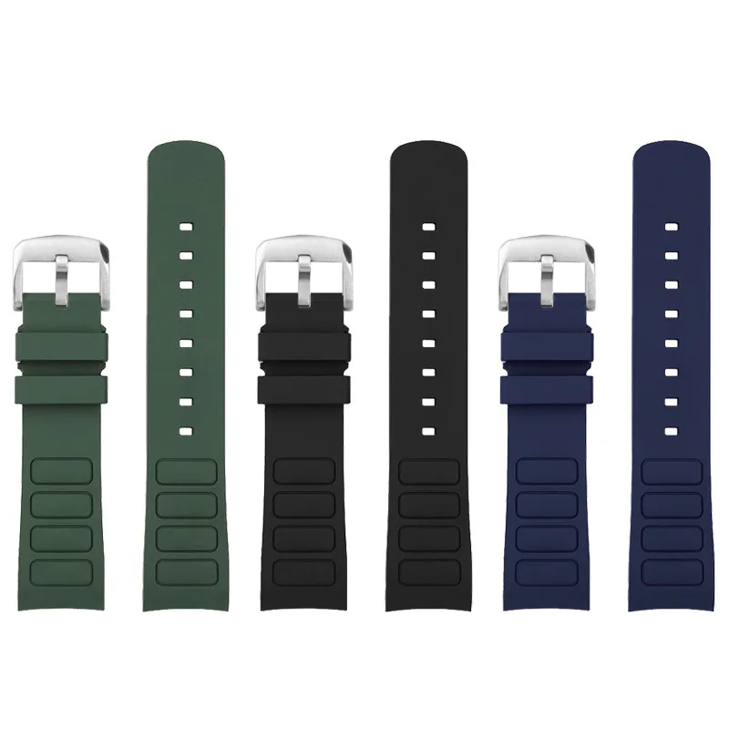 Ajuste para Mido Original correa de reloj de goma curvada 22mm para hombres reemplazo para la serie M049.526.17/11