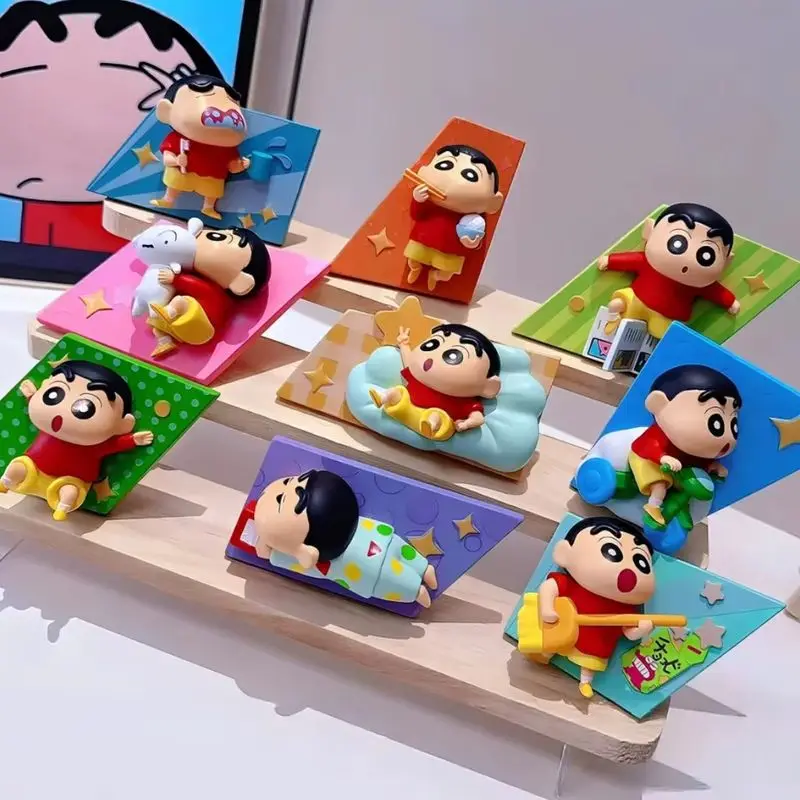 

Карандаш Шин Чан 3d магнит на холодильник милые аниме виниловые наклейки слепая коробка Kawaii Коллекционный декор домашний подарок счастливые фрагменты