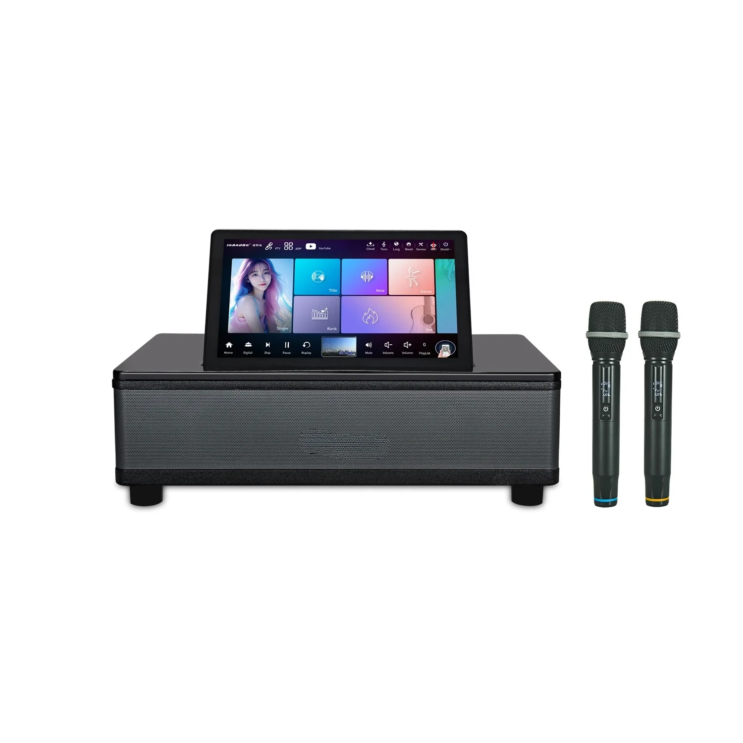 

Latest All in One Karaoke Party Machine Home Use Audio System Professional Karaoke System Soundbar Karaoke Player