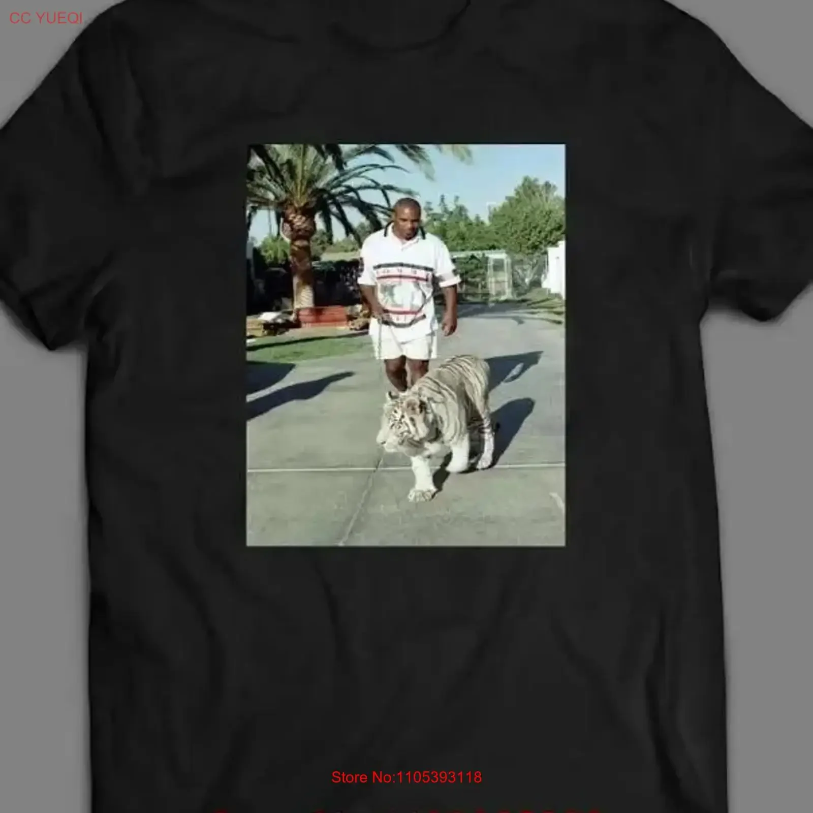 Iron Kid Dynamite Boxer Walking His Pet Tigershirt vintage Washed graphic Breathable homme streetwear Stretched Versatile
