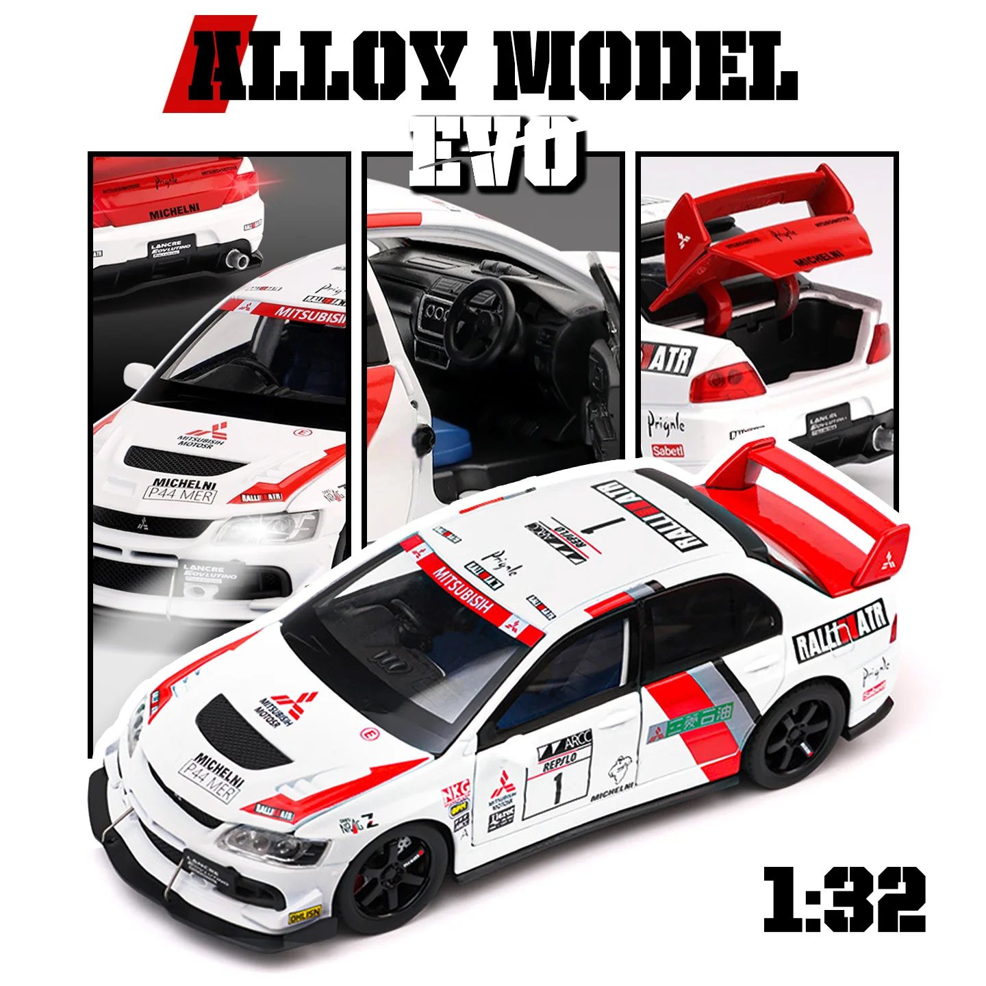 

1:32 модель спортивного автомобиля из сплава EVO, изысканные настольные украшения, лучшая коллекция для любителей моделей автомобилей, подарки на Хэллоуин
