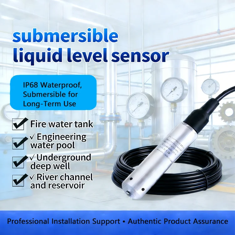 PL 301 Stainless Steel Submersible Level Transmitter with 0.05% Accuracy and Current/Voltage Output