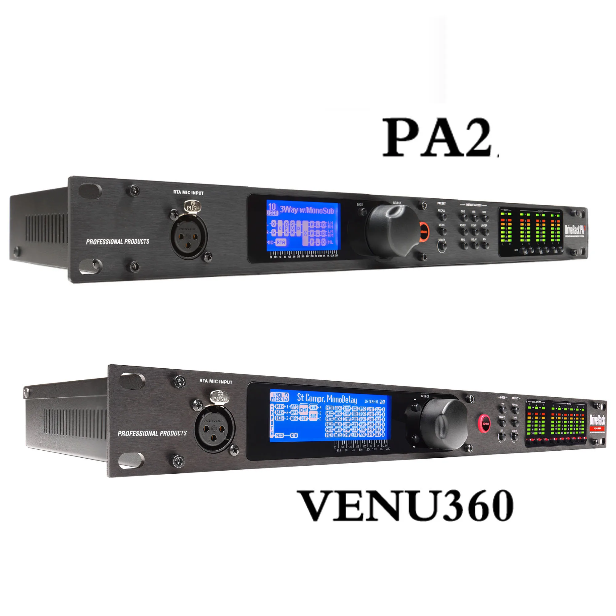 Imagem -03 - Envio Direto do Armazém do Brasil Pa2 Venu360 Processador de Áudio de Estágio de Entradas e Saídas Software Original Pro Driver de Áudio Rack Processador de Áudio de Alto Falante Profissional