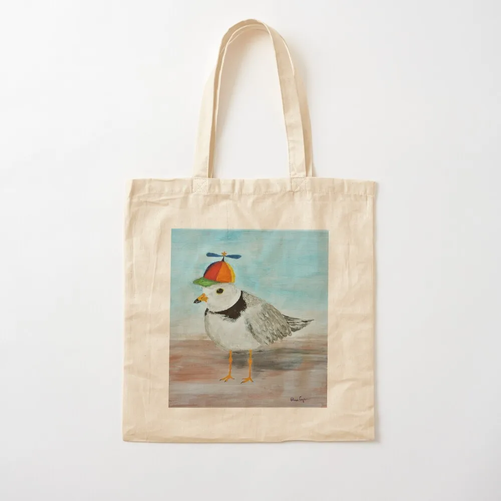 

Birds with Hats: Propeller Piping Plover Tote Bag tote canvas custom sacs de shopping Canvas