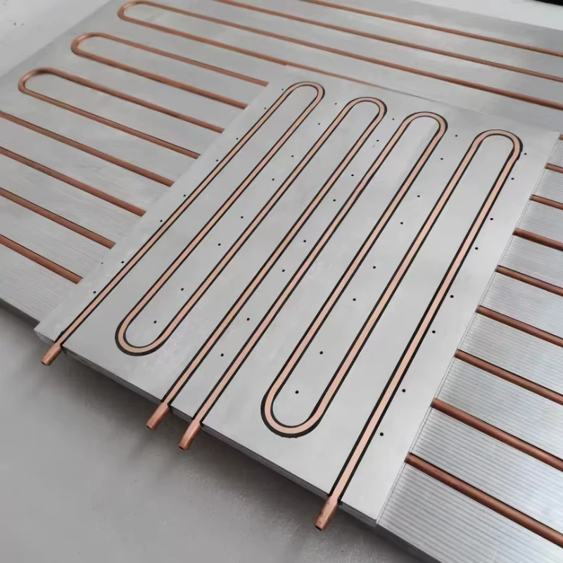 Copper tube aluminum water-cooled radiator liquid cooling plate aluminum cold plate